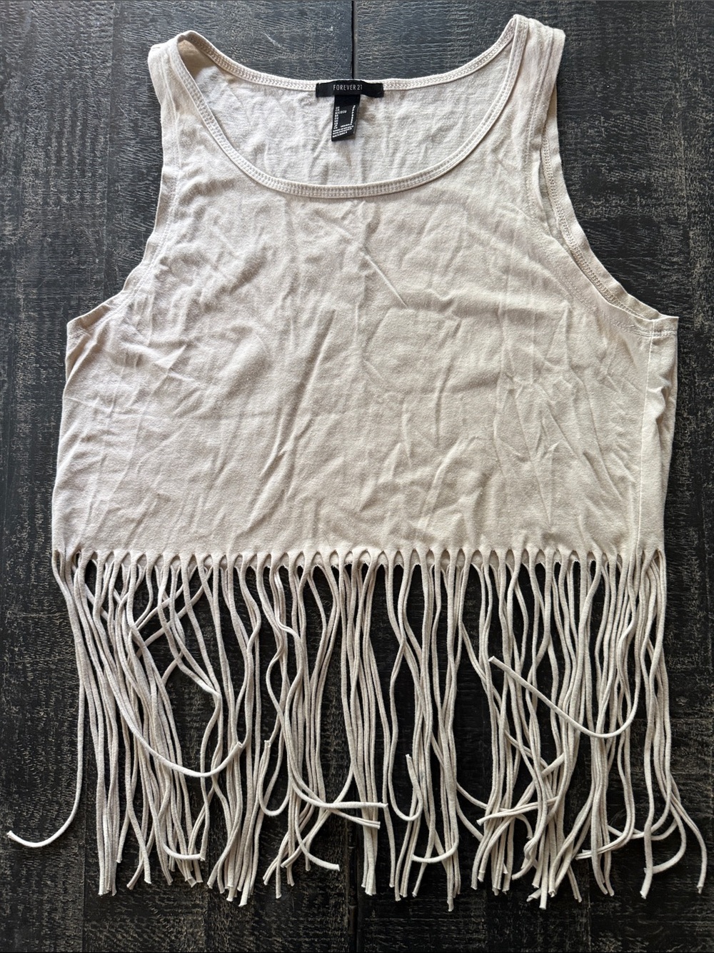 Forever 21 Light Gray Knit Tank Top